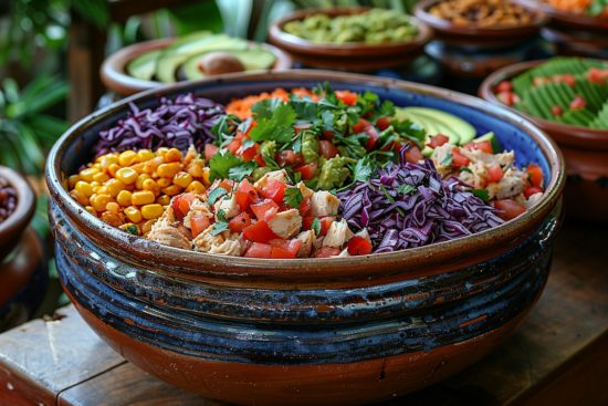 Cilantro and other toppings in Guatemalan Cuisine