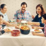 Family Eating Guatemalan Food